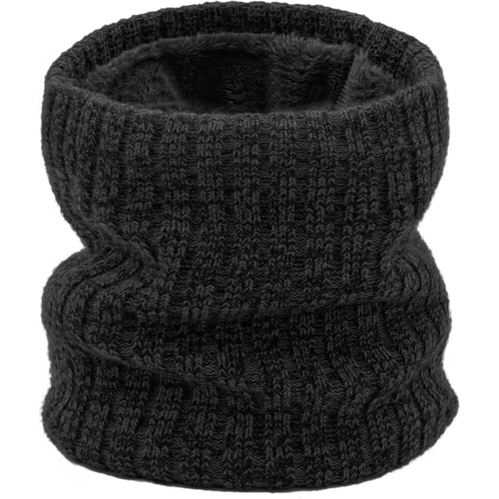 Men's Black Winter Thermal Fleece Neck Warmer Windproof Face Cover Ski Mask
